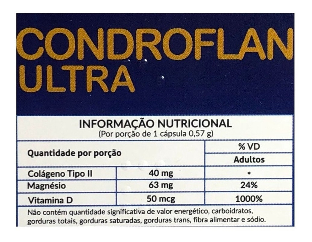 Airela Condroflan Ultra 60 Caps Colágeno Ii + Vit D + Magnésio